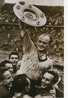 Alfred „Adi“ Preißler † 2003  Borussia Dortmund  Fußball Autogramm Foto original signiert 