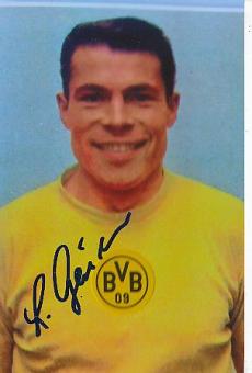 Lothar Geisler † 2019  Borussia Dortmund  Fußball Autogramm Foto original signiert 