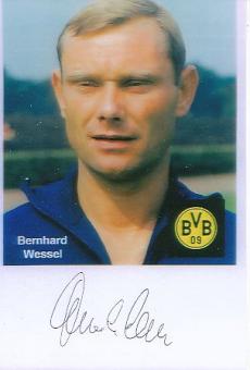 Bernhard Wessel † 2022  Borussia Dortmund  Fußball Autogramm Foto original signiert 