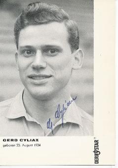 Gerd Cyliax † 2008  BVB Borussia Dortmund  Fußball Autogrammkarte original signiert 
