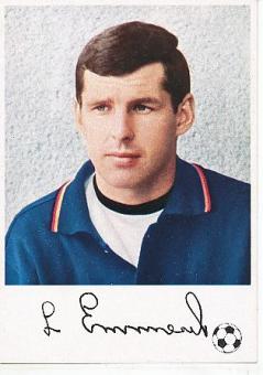 Lothar Emmerich † 2003  Knorr   DFB & BVB  Fußball Autogrammkarte Druck  signiert 
