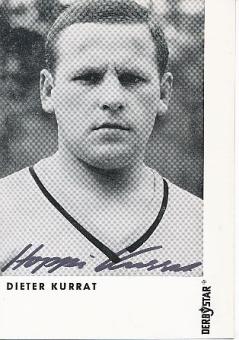 Dieter Kurrat † 2017   BVB Borussia Dortmund  Fußball Autogrammkarte original signiert 
