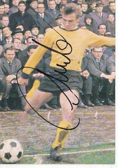 Reinhard „Stan“ Libuda † 1996  Aral   BVB Borussia Dortmund  Fußball Autogrammkarte original signiert 