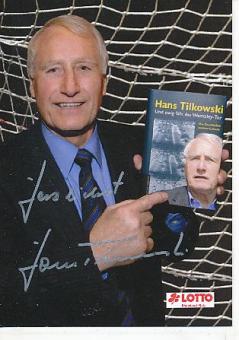 Hans Tilkowski † 2020  DFB  Fußball Sponsoren  Autogrammkarte original signiert 