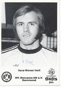 Hans Werner Hartl    BVB Borussia Dortmund  Fußball Autogrammkarte original signiert 