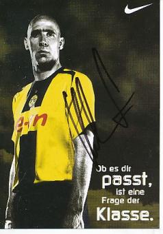 Jan Koller  Nike  BVB Borussia Dortmund  Fußball Autogrammkarte original signiert 