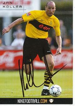 Jan Koller  Nike  BVB Borussia Dortmund  Fußball Autogrammkarte original signiert 