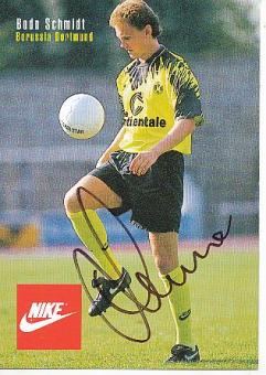 Bodo Schmidt  Nike   BVB Borussia Dortmund  Fußball Autogrammkarte original signiert 