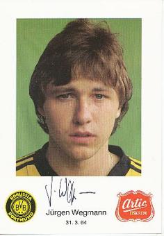 Jürgen Wegmann   BVB Borussia Dortmund  Fußball Autogrammkarte original signiert 