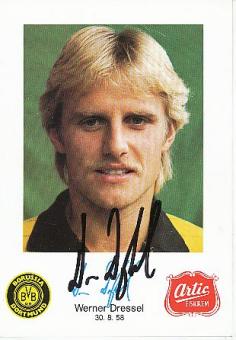 Werner Dressel   BVB Borussia Dortmund  Fußball Autogrammkarte original signiert 