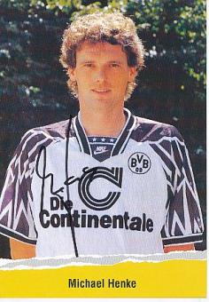 Michael Henke  1994/1995    BVB Borussia Dortmund  Fußball Autogrammkarte original signiert 