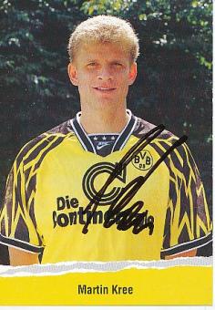 Martin Kree  1994/1995    BVB Borussia Dortmund  Fußball Autogrammkarte original signiert 