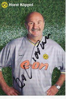Horst Köppel    2001/2002  BVB Borussia Dortmund  Fußball Autogrammkarte original signiert 