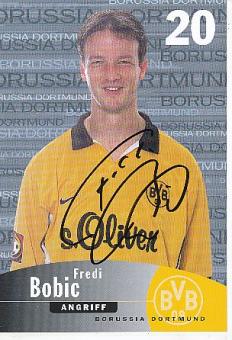 Fredi Bobic   1999/2000  BVB Borussia Dortmund  Fußball Autogrammkarte original signiert 