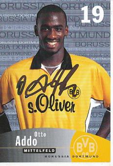 Otto Addo   1999/2000  BVB Borussia Dortmund  Fußball Autogrammkarte original signiert 