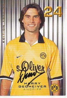 Harry Decheiver  1998/1999  BVB Borussia Dortmund  Fußball Autogrammkarte original signiert 