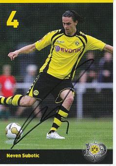 Neven Subotic   2009/2010  BVB Borussia Dortmund  Fußball Autogrammkarte original signiert 