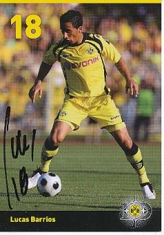 Lucas Barrios   2009/2010  BVB Borussia Dortmund  Fußball Autogrammkarte original signiert 