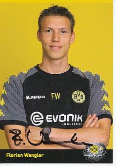 Florian Wangler   2009/2010  BVB Borussia Dortmund  Fußball Autogrammkarte original signiert 