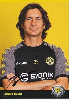 Zeljko Buvac   2009/2010  BVB Borussia Dortmund  Fußball Autogrammkarte original signiert 