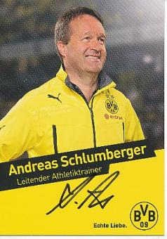 Andreas Schlumberger  2013/2014  BVB Borussia Dortmund  Fußball Autogrammkarte original signiert 
