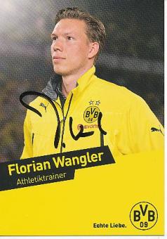 Florian Wangler  2013/2014  BVB Borussia Dortmund  Fußball Autogrammkarte original signiert 