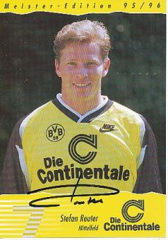 Stefan Reuter  1995/1996  BVB Borussia Dortmund  Fußball Autogrammkarte original signiert 
