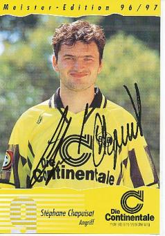 Stephane Chapuisat   1996/1997  Meister Edition  BVB Borussia Dortmund  Fußball Autogrammkarte original signiert 