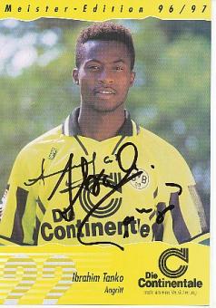 Ibrahim Tanko    1996/1997  Meister Edition  BVB Borussia Dortmund  Fußball Autogrammkarte original signiert 