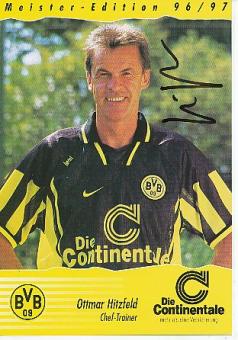 Ottmar Hitzfeld   1996/1997  Meister Edition  BVB Borussia Dortmund  Fußball Autogrammkarte original signiert 