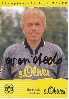 Nevio Scala   1997/1998  Champions Edition  BVB Borussia Dortmund  Fußball Autogrammkarte original signiert 