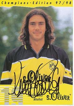 Paulo Sousa    1997/1998  Champions Edition  BVB Borussia Dortmund  Fußball Autogrammkarte original signiert 