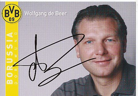 Wolfgang de Beer  2007/2008  BVB Borussia Dortmund  Fußball Autogrammkarte original signiert 