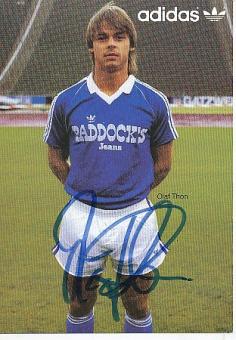 Olaf Thon  FC Schalke 04  Fußball Autogrammkarte original signiert 