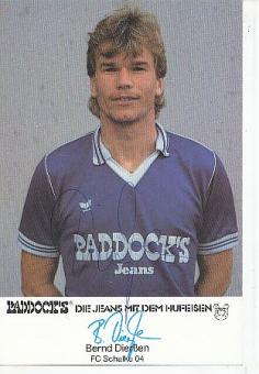 Bernd Dierßen   1983/1984  FC Schalke 04  Fußball Autogrammkarte original signiert 