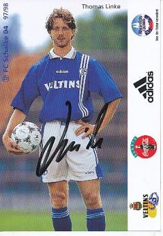 Thomas Linke   1997/1998  FC Schalke 04  Fußball Autogrammkarte original signiert 