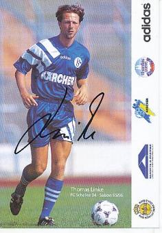 Thomas Linke   1995/1996  FC Schalke 04  Fußball Autogrammkarte original signiert 