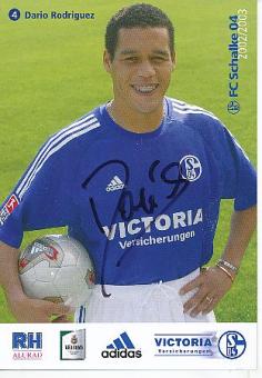 Dario Rodriguez  2002/2003  FC Schalke 04  Fußball Autogrammkarte original signiert 
