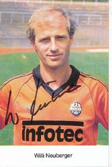 Willi Neuberger    475 BL Spiele  Eintracht Frankfurt  Fußball Autogrammkarte original signiert 