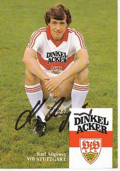 Karl Allgöwer  1982/1983  VFB Stuttgart   Fußball Autogrammkarte original signiert 