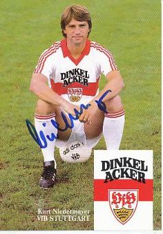 Kurt Niedermayer  1983/1984  VFB Stuttgart   Fußball Autogrammkarte original signiert 