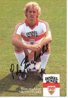 Guido Buchwald  1983/1984  VFB Stuttgart   Fußball Autogrammkarte original signiert 