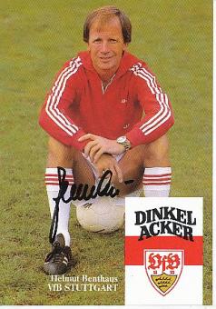 Helmut Benthaus  1983/1984  VFB Stuttgart   Fußball Autogrammkarte original signiert 