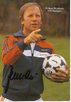 Helmut Benthaus  1984/1985  VFB Stuttgart   Fußball Autogrammkarte original signiert 