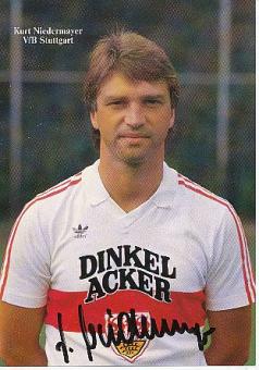 Kurt Niedermayer  1984/1985  VFB Stuttgart   Fußball Autogrammkarte original signiert 