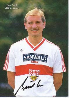 Leo Bunk   1986/1987  VFB Stuttgart   Fußball Autogrammkarte original signiert 