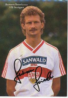 Bertram Beierlorzer   1986/1987  VFB Stuttgart   Fußball Autogrammkarte original signiert 
