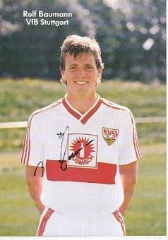 Rolf Baumann   1987/1988  VFB Stuttgart   Fußball Autogrammkarte original signiert 