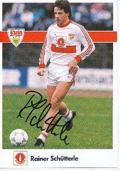 Rainer Schütterle  1987/1988  VFB Stuttgart   Fußball Autogrammkarte original signiert 