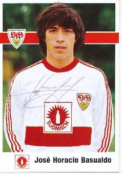 Jose Horacio Basualdo  1989/1990  VFB Stuttgart   Fußball Autogrammkarte original signiert 